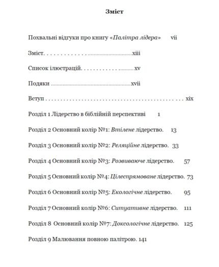 Палітра ЛІДЕРА